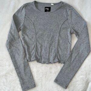 Pacsun grey long sleeve corset inspired